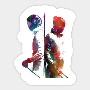 fencing sport art #fencing #sport Sticker